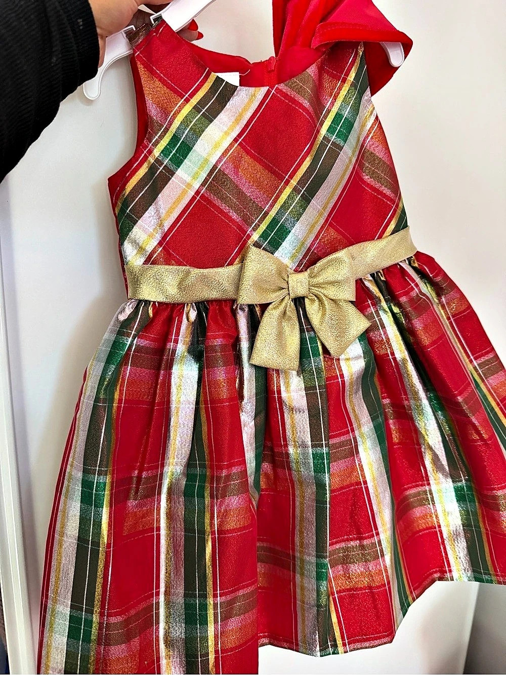 Girls Size 24M Christmas Plaid Party Dress